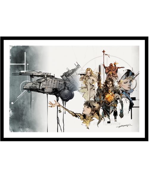 NEW JOURNEY - Yoji Shinkawa Signed Framed Print – Kojima Productions NEW JOURNEY - Yoji Shinkawa Signed Framed Print – Kojima Productions