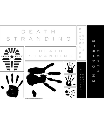 DEATH STRANDING Set of 5 Sticker Sheets – Kojima Productions DEATH STRANDING Set of 5 Sticker Sheets – Kojima Productions