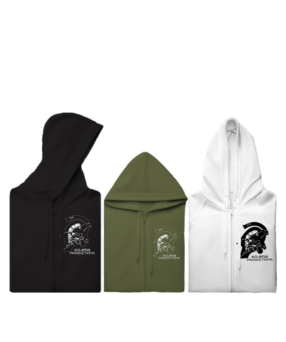 KOJIMA PRODUCTIONS Logo Zip Hoodie – Kojima Productions KOJIMA PRODUCTIONS Logo Zip Hoodie – Kojima Productions
